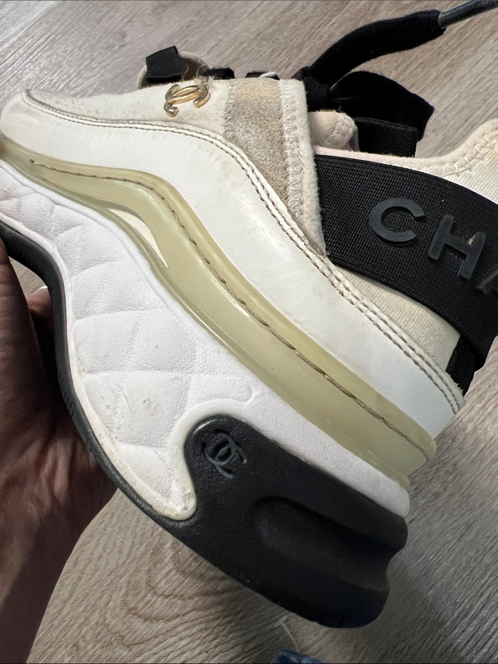 Chanel Trainers Suede and Leather Sneakers - Picture 12 of 15